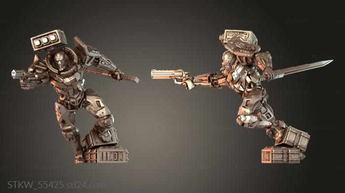 Military figurines (Michael Maulerh relentless, STKW_55425) 3D models for cnc