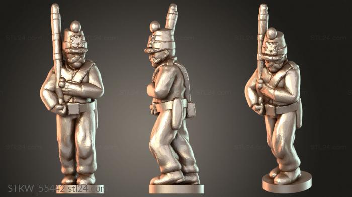 Military figurines (Milice federal soldat tactical, STKW_55442) 3D models for cnc