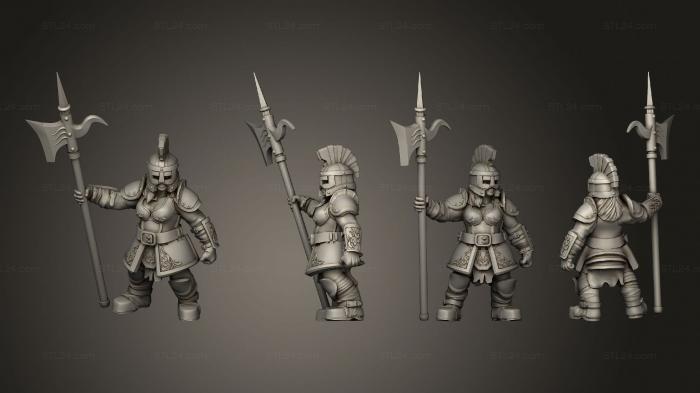Military figurines (Dwarf Fighter 1 3, STKW_5546) 3D models for cnc