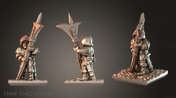 Minirat Halberdier alert