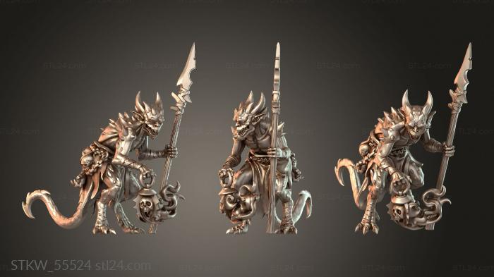 Mischievous Imps with spear