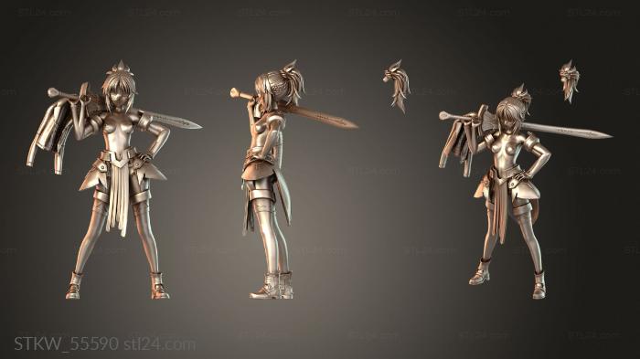 Mordred Pendragon back Hair