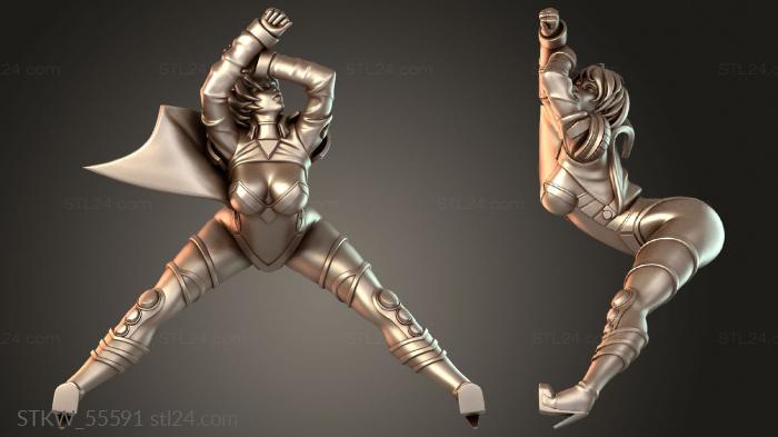 Military figurines (Morgan female SFW, STKW_55591) 3D models for cnc
