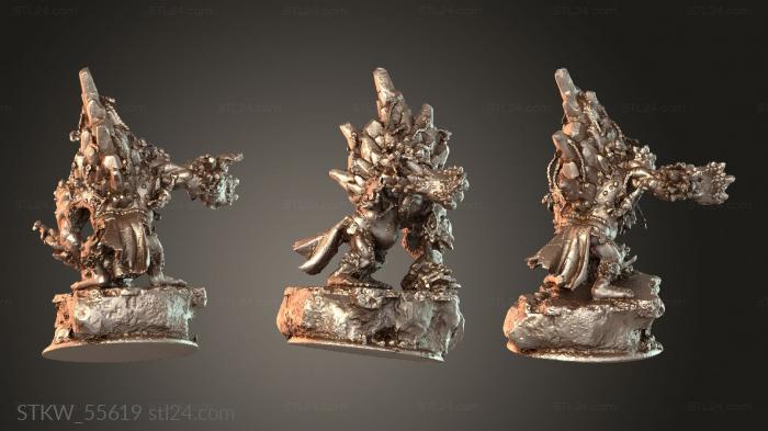 Military figurines (Mountain king, STKW_55619) 3D models for cnc