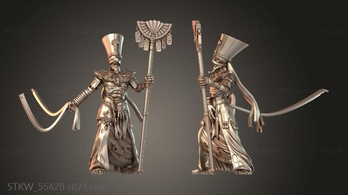 Military figurines (MU Death Casket Priest, STKW_55628) 3D models for cnc