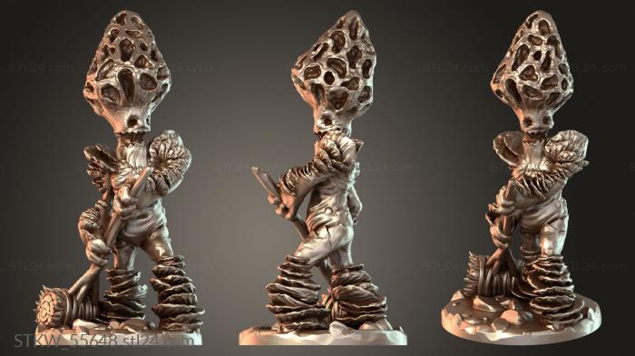 Military figurines (Mushroom Folk Fungal tough, STKW_55648) 3D models for cnc