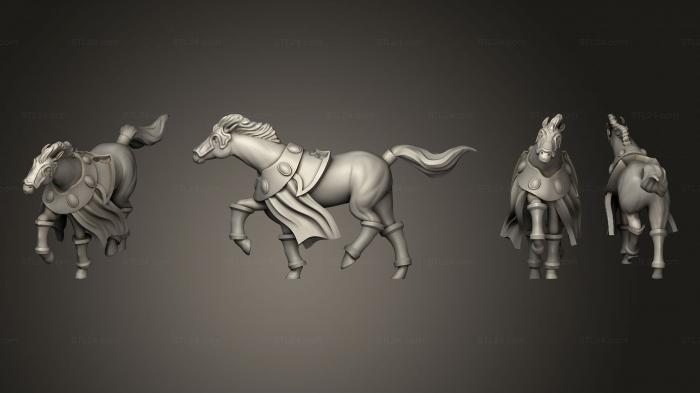 Статуэтки военные (Карликовая Лошадь 1, STKW_5574) 3D модель для ЧПУ станка