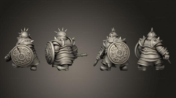 Military figurines (Dwarf Iron Guar 01, STKW_5576) 3D models for cnc