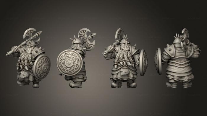 Military figurines (Dwarf Iron Guar 02, STKW_5577) 3D models for cnc