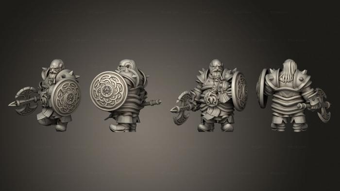 Military figurines (Dwarf Iron Guar 04, STKW_5579) 3D models for cnc