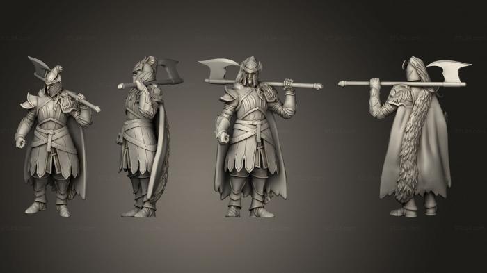 Military figurines (Dwarf Lion Clan D, STKW_5596) 3D models for cnc