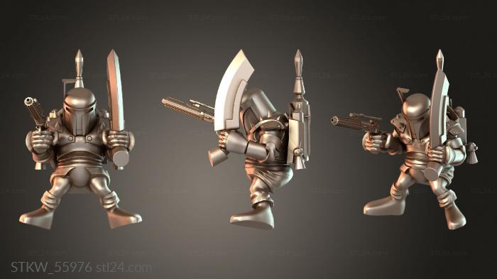 Military figurines (Ork Stormboyz boba boy, STKW_55976) 3D models for cnc