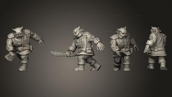 Military figurines (Dwarf melee ist v 3, STKW_5609) 3D models for cnc