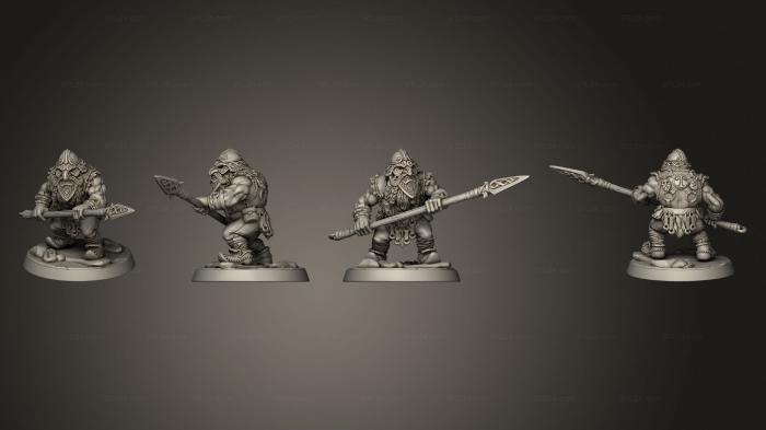 Military figurines (Dwarf Mountaineer 01, STKW_5612) 3D models for cnc
