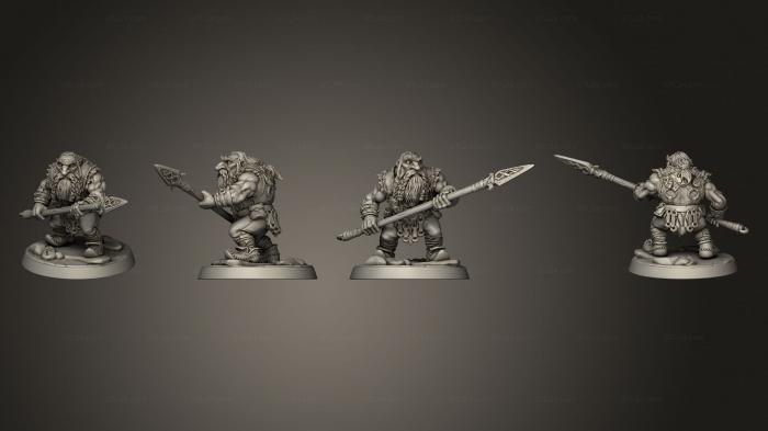 Military figurines (Dwarf Mountaineer 02, STKW_5613) 3D models for cnc
