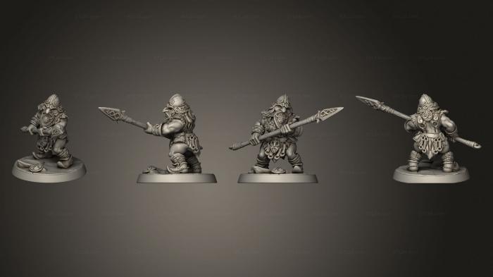 Military figurines (Dwarf Mountaineer 06, STKW_5617) 3D models for cnc