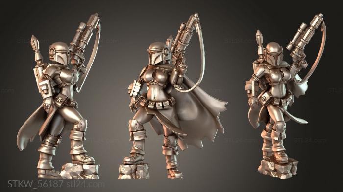 Pop Sexy Galactic Bounty Hunter With Helmet manufaktura