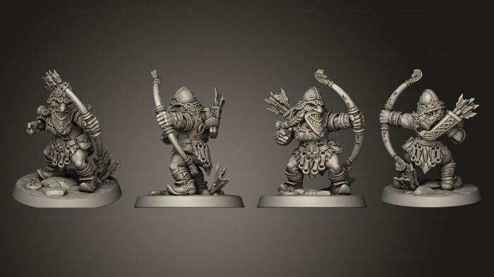 Military figurines (Dwarf Mountaineer 08, STKW_5619) 3D models for cnc