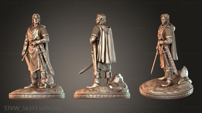 Military figurines (Primal Dragonblade everan, STKW_56243) 3D models for cnc