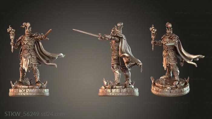 Military figurines (Primal Dragonblade lordtrogmor brutal, STKW_56249) 3D models for cnc