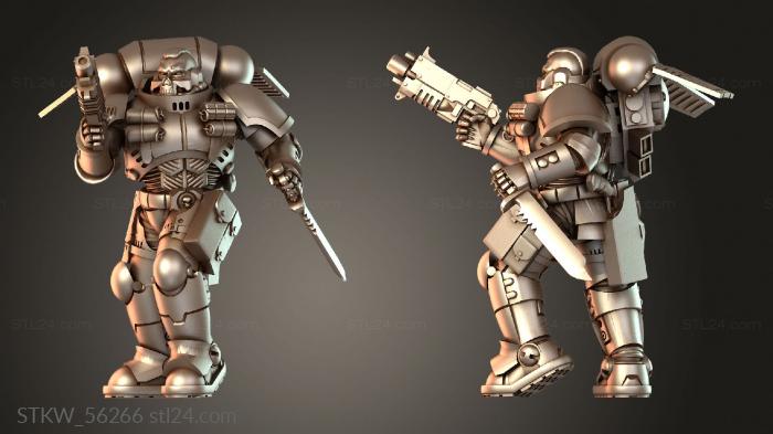 Military figurines (Prime Reaver armored, STKW_56266) 3D models for cnc