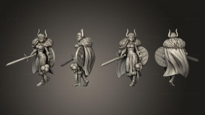 Military figurines (Dwarf Princess, STKW_5627) 3D models for cnc
