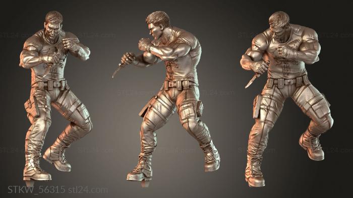 PUNISHER combat Statue