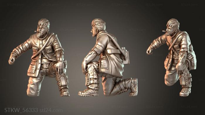 Military figurines (QUADRO KANTOS LER RUDOLV, STKW_56333) 3D models for cnc