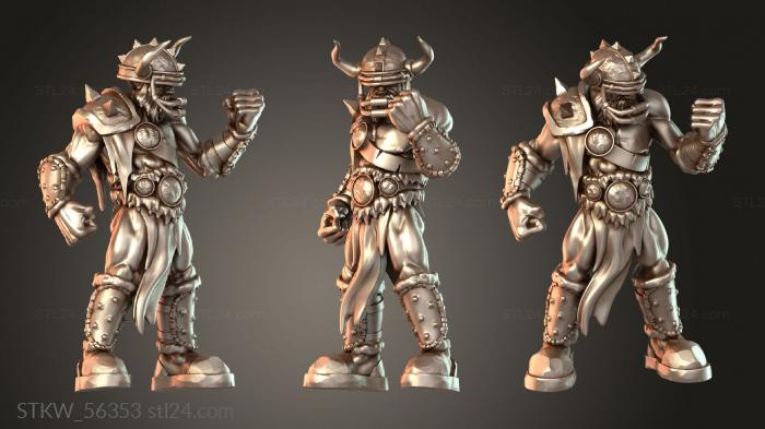 Military figurines (RAGNAROCKERS BLITZER hardened, STKW_56353) 3D models for cnc