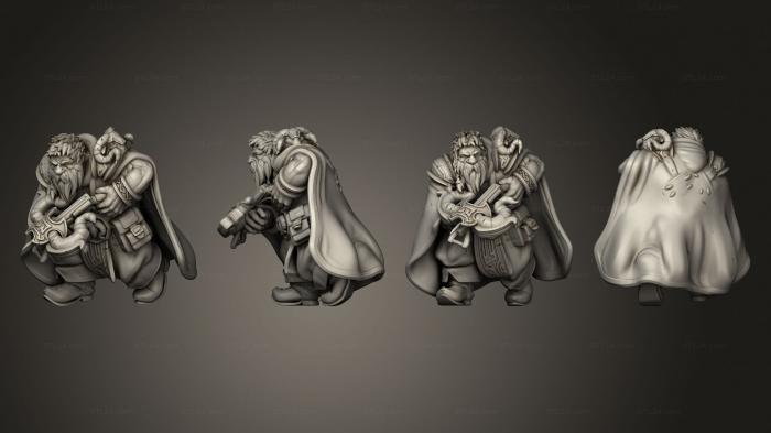 Military figurines (Dwarf Ranger 03, STKW_5636) 3D models for cnc