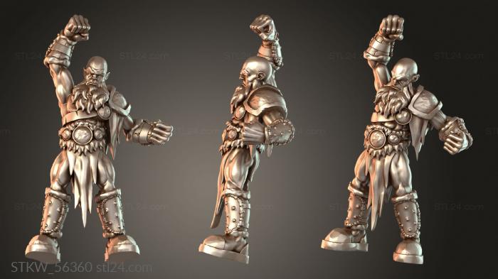 Military figurines (RAGNAROCKERS LINEMAN vigilant, STKW_56360) 3D models for cnc