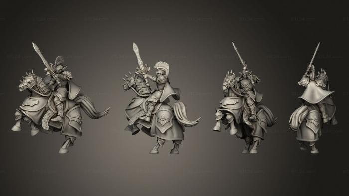 Military figurines (Dwarf Rider 1, STKW_5639) 3D models for cnc