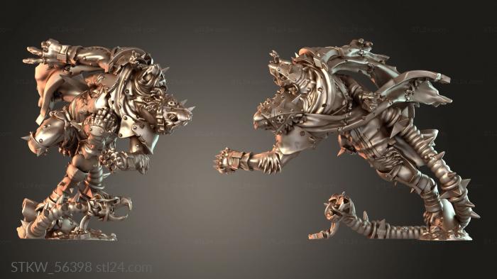 Military figurines (Rat Runner Star SUPPORRTED, STKW_56398) 3D models for cnc