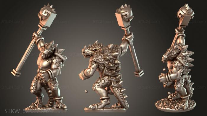 Reptilian hulk armored