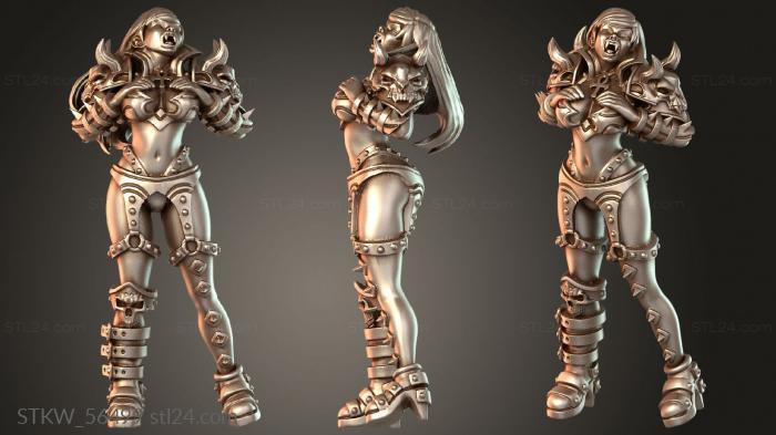 Military figurines (Revenants vampira, STKW_56499) 3D models for cnc