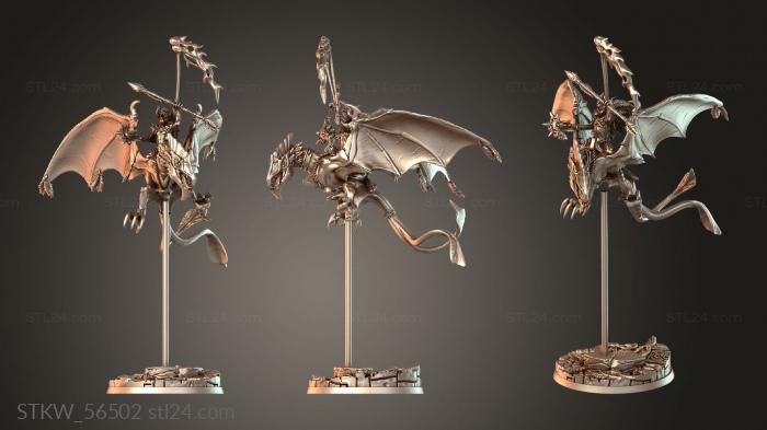 Military figurines (Rhamphodon Riders, STKW_56502) 3D models for cnc