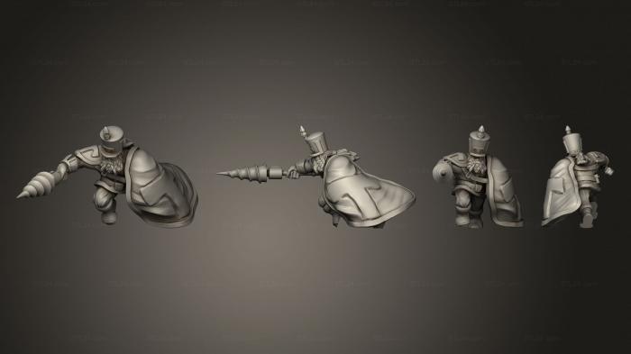 Military figurines (Dwarf rovograd lancer v 2, STKW_5654) 3D models for cnc