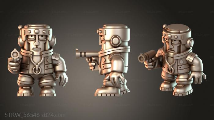 Robot from the mystery third planet
