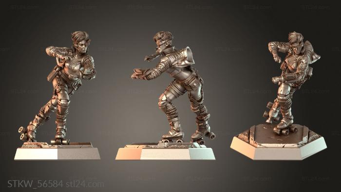 Military (Роликовые коньки Бегун Свифт, STKW_56584) 3D модель для ЧПУ станка