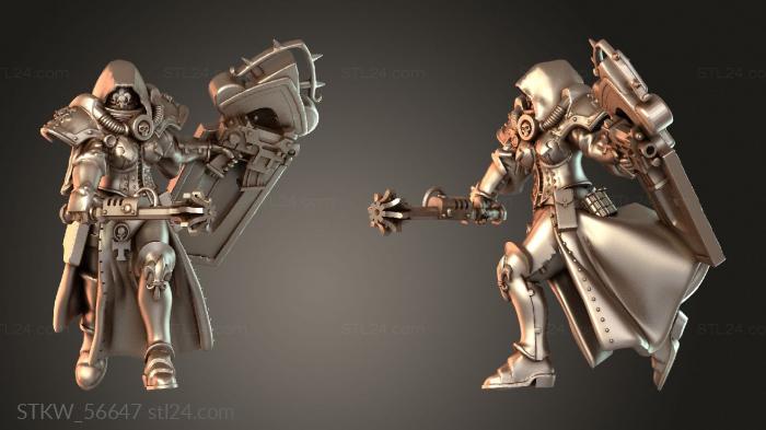 Sacresants with Maces Helm Mace