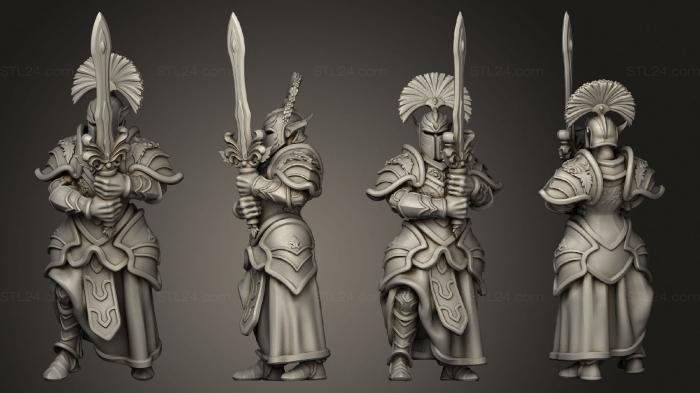 Military figurines (Dwarf Soldier 3, STKW_5666) 3D models for cnc