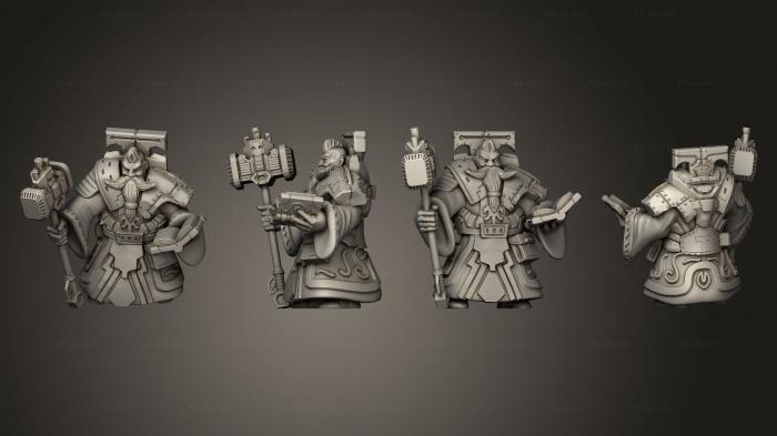 Military figurines (Dwarf theratorian cleric v 2, STKW_5670) 3D models for cnc