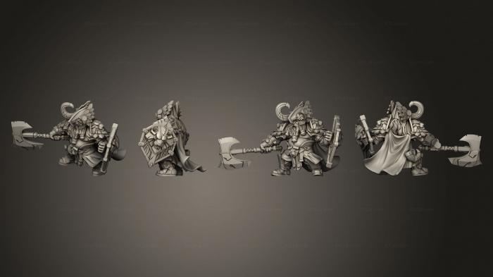Military figurines (Dwarf Warrior ver 1, STKW_5676) 3D models for cnc