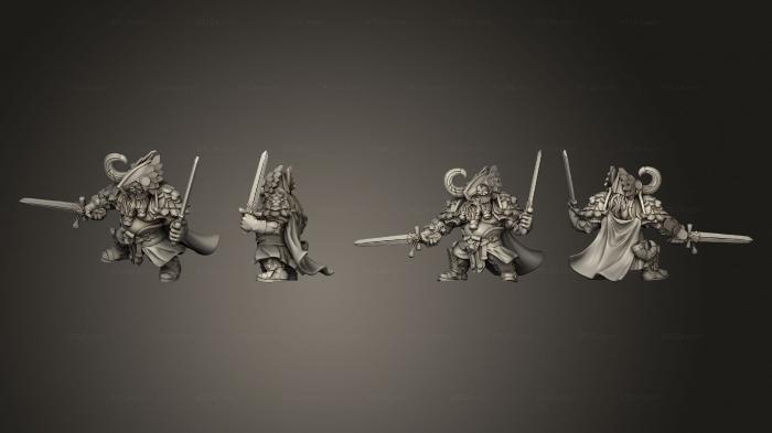 Military figurines (Dwarf Warrior ver 2, STKW_5677) 3D models for cnc