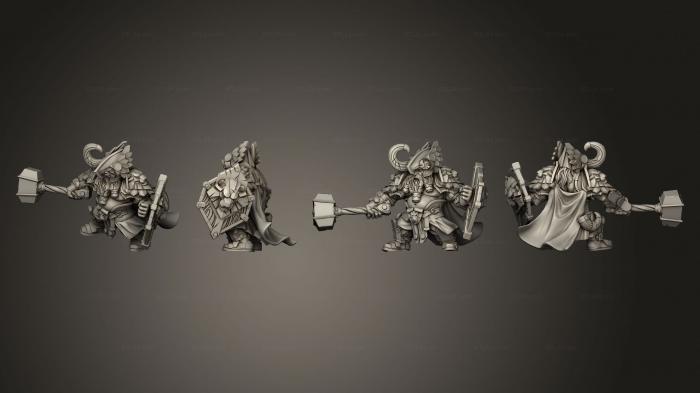 Military figurines (Dwarf Warrior ver 3, STKW_5678) 3D models for cnc