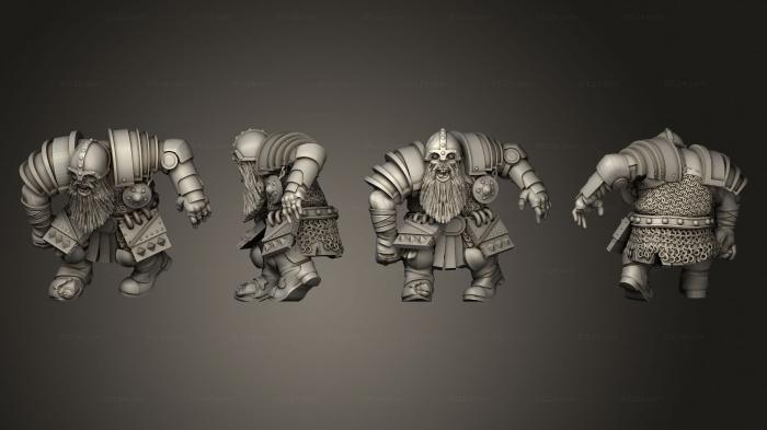 Military figurines (Dwarf Zombies, STKW_5682) 3D models for cnc