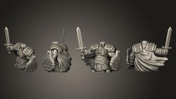 Military figurines (dwarven infantry 03, STKW_5687) 3D models for cnc