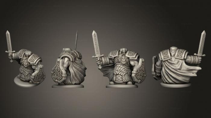 Military figurines (dwarven infantry 04, STKW_5688) 3D models for cnc