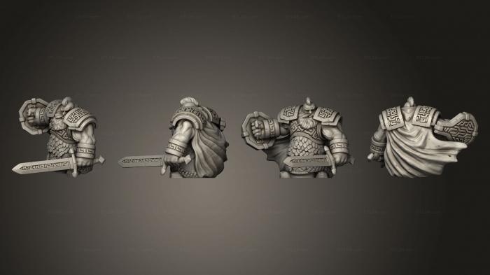 Military figurines (dwarven infantry 05, STKW_5689) 3D models for cnc