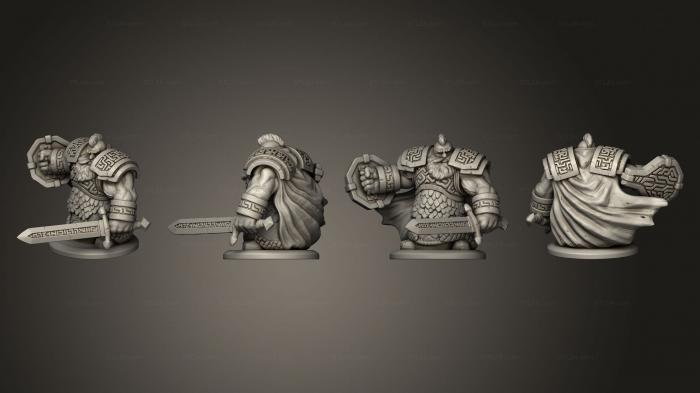 Military figurines (dwarven infantry 06, STKW_5690) 3D models for cnc